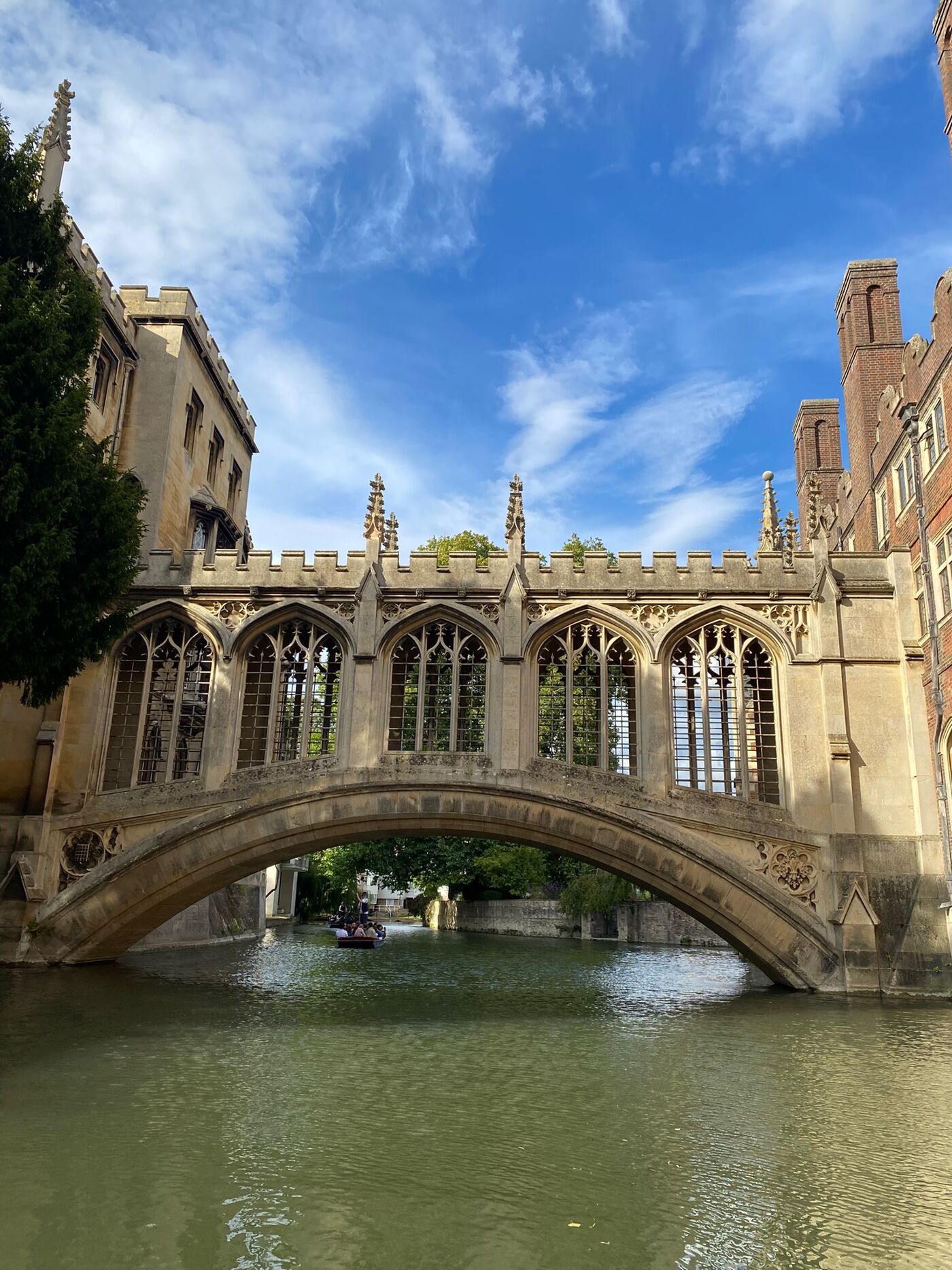 The Bridge of Sighs over the River Cam