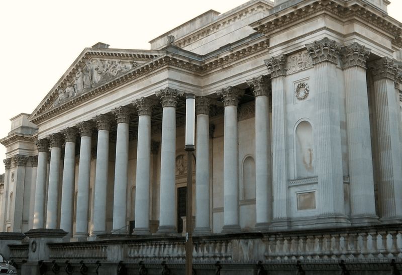 The columns of the Fitzwilliam Museum